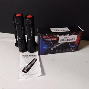 RECHOO Tactical Flashlights 2 Pack